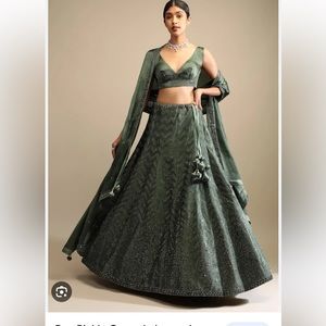 Pickle green kalki lehenga